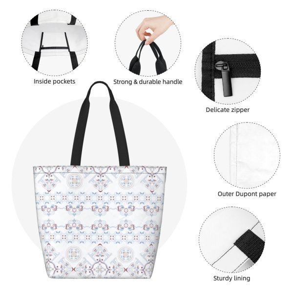 Paper Reusable Shopping Tote Bag - Image 5