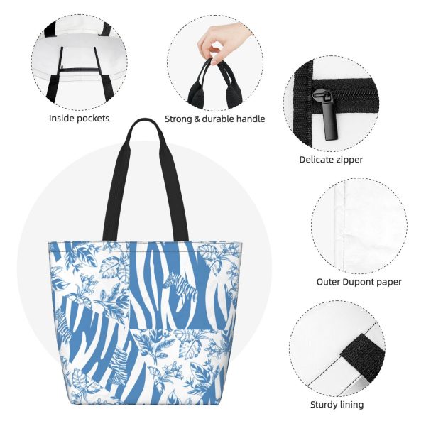 Paper Reusable Shopping Tote Bag - Image 5