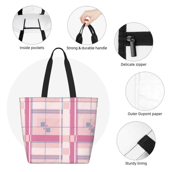 Paper Reusable Shopping Tote Bag - Image 5